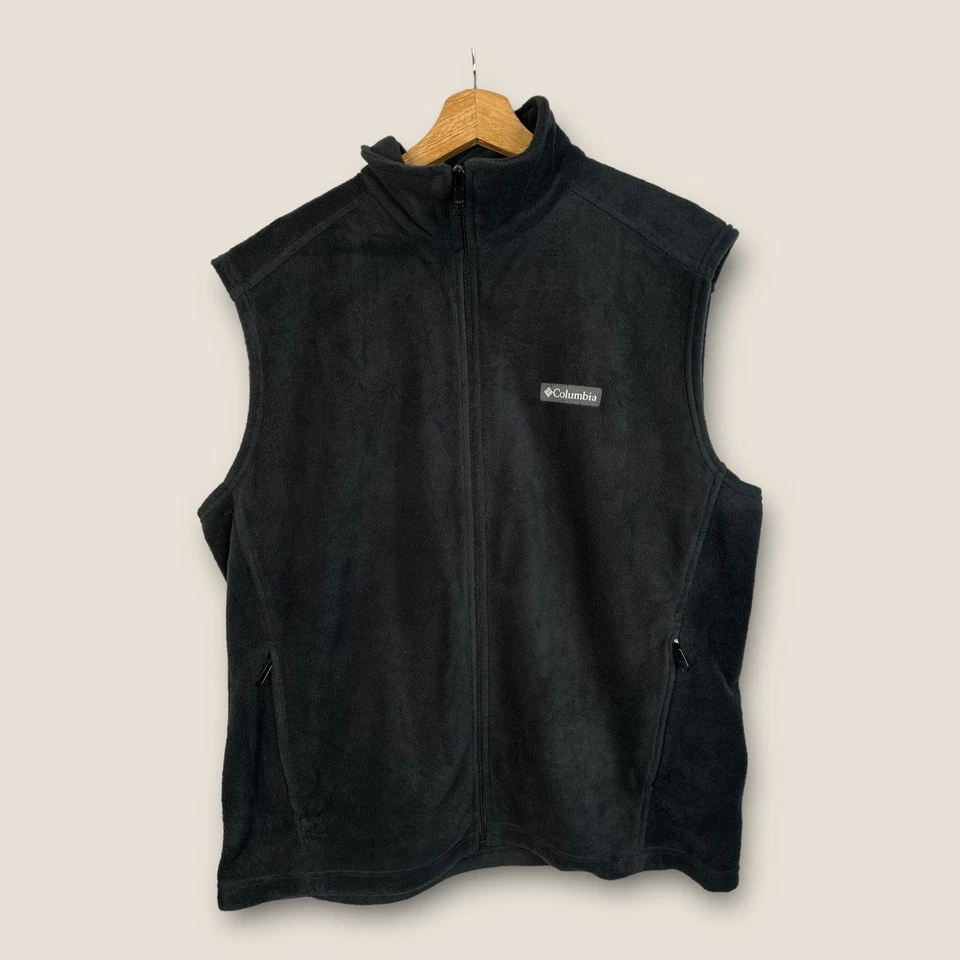 Chaleco polar Columbia para hombre talla grande Steens Mountain negro 1639261 Foto 1 de 4