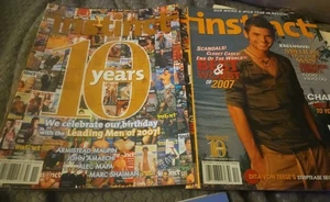 INSTINCT 9 Issues 2007/ 2008 The Gay Men's Magazine Back Issues Very Good - Imagen 1 de 6