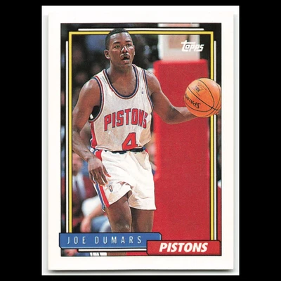 Joe Dumars #347 1992 Topps Detroit Pistons Basketball Card NBA NM - Image 1 of 3
