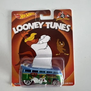 2014 Hot Wheels Pop Culture Looney Tunes Foghorn Leghorn Volkswagen T1 Drag Bus - Picture 1 of 2