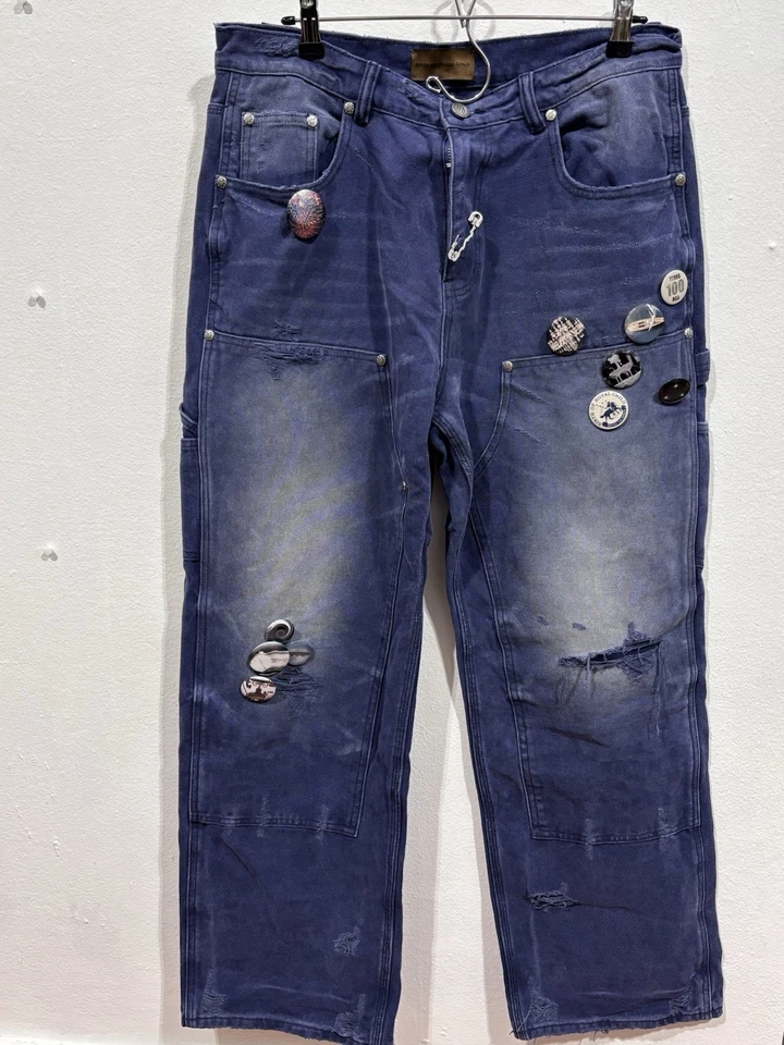 Birth Of Royal 1920 年代蓝色裤子 L 码全新 100% 正品 — 第 1/4 张图片