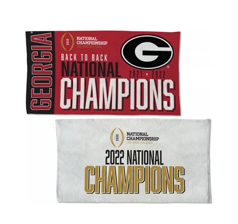 WinCraft Georgia Bulldogs National Champion Locker Room Towel LARGE 22in x 42in Cover