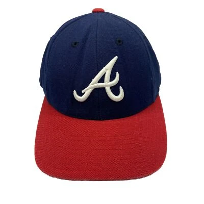 Gorra Atlanta Braves Puma MLB Unisex Azul Rojo Ajustable Snapback Mezcla de Lana Foto 1 de 4
