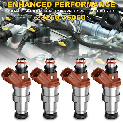 Inyectores de combustible 4 piezas para Toyota 4Runner Tacoma T100 1995-2000 2,7 L I4 23250-75050 Foto 1 de 4