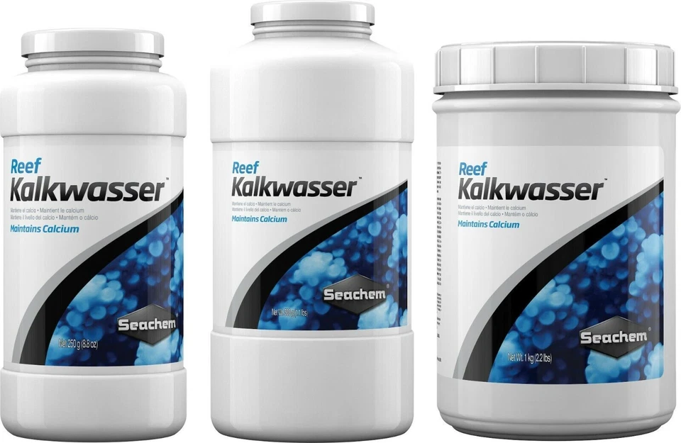 Seachem Reef Kalkwasser Marine Aquarium Additive Calcium Supplement Coral Growth