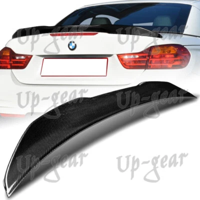 Alerón de maletero de fibra de carbono estilo PSM convertible para BMW F33 F83 M4 2014-2020 Foto 1 de 4