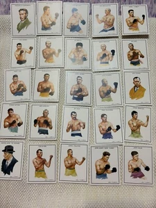 25 BOXING GREATS FIRST SERIES OF 25 DEMPSEY + SULLIVAN + JOHNSON ++++25 CARD SET - Picture 1 of 10