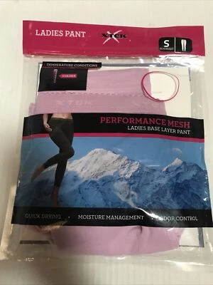 XTek Ladies Base Layer Pant Performance Mesh Pink Small (APO-172-6) - Image 1 of 4