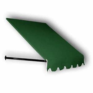 Awntech 5' Dallas Retro Business Store Cafe Window/Entry Awning, Forest Green - Picture 1 of 2