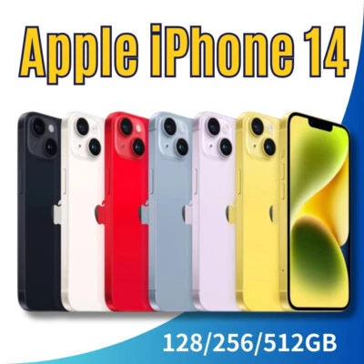 NEW sealed Apple iPhone 14 5G 128GB/256GB/512GB Smartphone All Colours iOS 6.1in