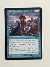 1996 Magic The Gathering - Flooded Shoreline - NM - Visions - Portugues
