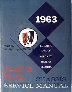 1963 Buick LeSabre Invicta Wildcat Riviera Electra Shop Service Manual Reprint - Bild 1 von 2