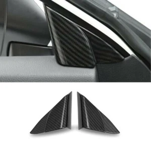 Carbon Fiber Front Door Window A Pillar Cover Trim For Toyota Camry 2018-2023 - Picture 1 of 4