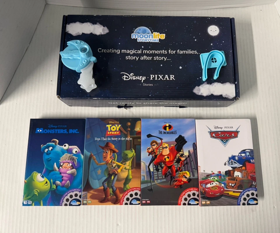 ¡Mini proyector Moonlite Storytime Disney y Pixar con 4 historias! (caja abierta) Foto 1 de 1