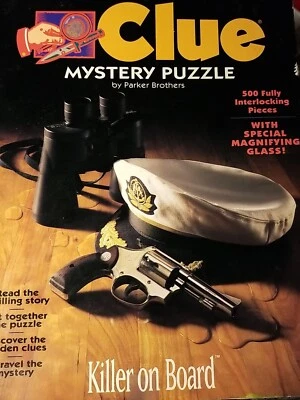 Clue Mystery 500 Piece Jigsaw Puzzle 'Killer On Board' Complete 1994 - Image 1 of 4