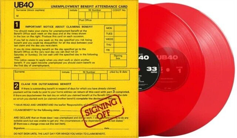 UB40 LP x 2 Signing Off RED VINYL Limited Edition IN STOCK NEW 2023 Sealed Foto 1 de 4