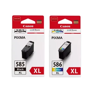 Cartucce inchiostro a colori originali Canon PG-585XL / CL-586XL BK / lotto Pixma TS7640i - Foto 1 di 4