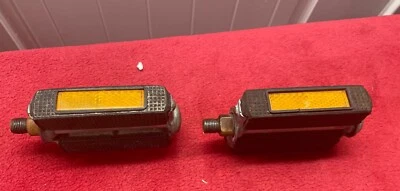 "Pedales de bloque Schwinn vintage de 1/2"" K10490 -EE. UU.- con reflectores" Foto 1 de 4