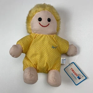 Vintage 1983 Trudy Washable Lysol Plush Doll Blonde Girl Toy NEW With Tags - Picture 1 of 8