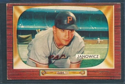 1955 Bowman Set-Break #114: VIC JANOWICZ Pittsburgh Pirates ~ EX - Image 1 of 2