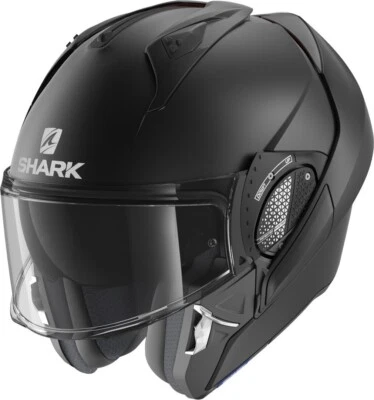 CASCO MODULARE SHARK EVO GT BLANK BLACK NERO OPACO MENTONIERA RIBALTABILE TG XS - Image 1 of 4