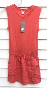 SPLENDID Kenzie Max Dress Size 10 Years Girls Sleeveless Coral Lipstick - Picture 1 of 12
