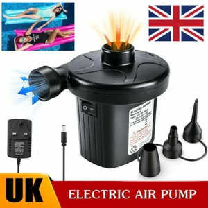 Electric Air Pump Inflator Deflator Air Bed Camping Pool Inflatable Bed mattress - Picture 1 of 14