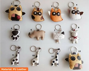 Charm Your Keys con llaveros de cuero sintético: búhos, gatos y jirafas - Imagen 1 de 10