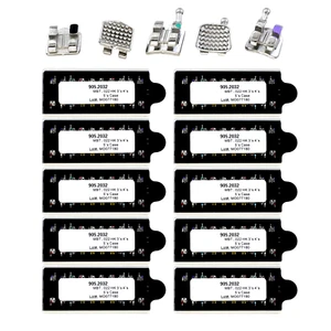 Soporte de metal para ortodoncia dental MIM ranura Roth 022 345 ganchos 5-5 100 kits - Imagen 1 de 20