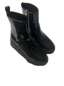 michael kors Women, Geller Patent Leather Wedge Booties Size 8 - Picture 1 of 5