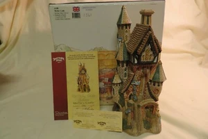 David Winter Cottages Merlin's Castle 1998 #D1048 1361 con caja de certificado de autenticidad - Imagen 1 de 8