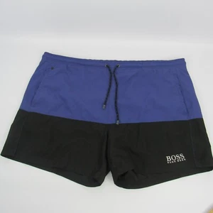 HUGO BOSS Men's Swim Shorts Trunks XL Purple Black Two Tone High End Designer - Picture 1 of 12