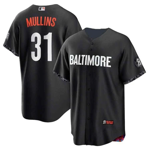 Cedric Mullins #35 Baseball Shirt Jsy 2023 Season Black Fan Orioles Fullsize Cover