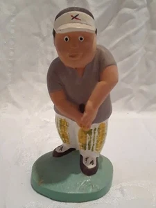 THE BEACHCOMBERS INTL Golfer Ceramic Man Golfing 7.5" Summer Decor Golf figurine - Picture 1 of 6