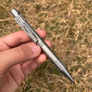 NewTitanium Alloy Pocket Ball Pen Tactical Signature Pen Stationery w/ 5 Refills - Picture 1 of 9