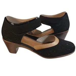 NEU IM KARTON Easy Spirit Cindie Damen-Mary Jane-Lederabsatz 2,5 Zoll Größe 9M schwarz - Bild 1 von 16