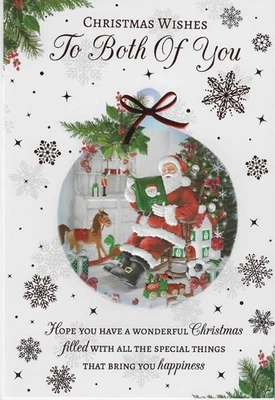 POPPYHILL CHRISTMAS WISHES TO BOTH OF YOU CHRISTMAS CARD