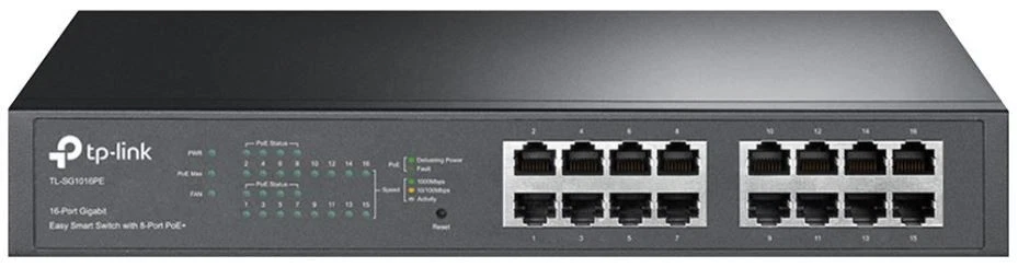 TP-LINK - Suis Pintar 16-Port Gigabit dengan 8 Port PoE - Image 1 of 1