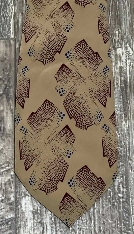 Corbata GIORGIO ARMANI Hecha en Italia Hombre Marrón 100% Seda Foto 1 de 4