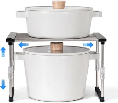 Expandable Cabinet Organizer, Set of 1 Width & Height-Adjustable Kitchen Cabi... - Image 1 of 4