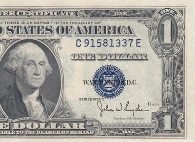 1935-C UNITED STATES SILVER CERTIFICATE $1 "C" (( GEM UNC )) - Image 1 of 4