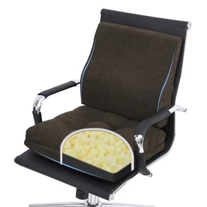 Juego de Cojín de Asiento y Almohada de Soporte Lumbar para Silla de Oficina, Patente de Doble Capa... - Imagen 1 de 7