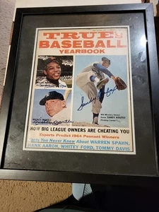 1964 True's Baseball Yearbook...signed Willie Mays...mickey Mantle...sandy... - Picture 1 of 8