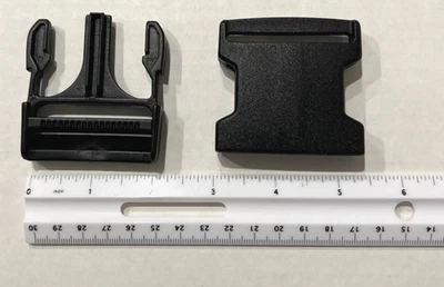 Large 2” plastic heavy duty quick connect release buckle clasp strap closure - Image 1 of 4