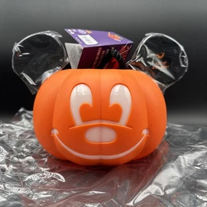 Disney Store Parks Mickey Mouse Light Up Pumpkin Halloween Trick or Treat New - Picture 1 of 8