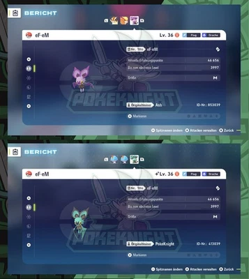 eF-eM & UHaFnir Shiny/ non shiny Meisterball Max. EV 6IV/ DV ZA Legenden: Z-A - Bild 1 von 2