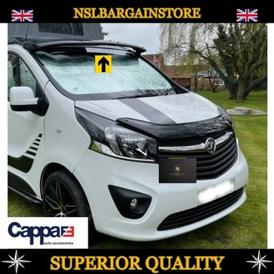 VAUXHALL VIVARO RENAULT TRAFIC 2014-20 CAPPAFE PARASOLE PARASOLE DEFLETTORE VENTO - Immagine 1 di 4