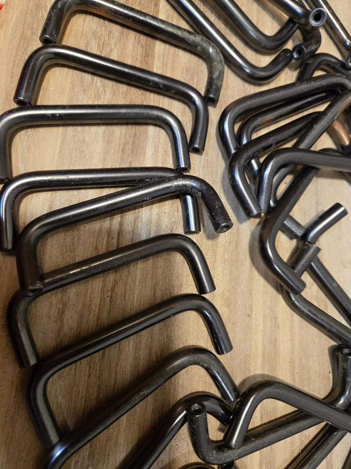 31 Muebles MCM Vintage Cajón Puerta Metal Tiradores Pólvora Gris Manijas 3" Ctr. Foto 1 de 4