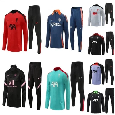 Tracksuit Sportswear Adult/ Kids Jumper/Training Set Tops+Pants Boy's Gifts SML - Image 1 of 4