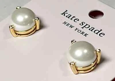 Kate Spade Rise and Shine Pearl Stud Earrings Cream Multi Gold Tone O0RU3079 - Image 1 of 2